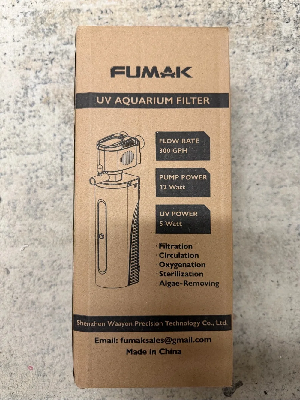 Fumak UV Aquarium Filter - NWT